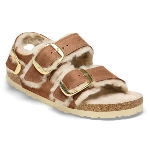 Milano Big Buckle Shearling Naturleder Geölt-Birkenstock New