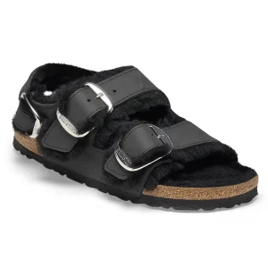 Milano Big Buckle Shearling Naturleder Geölt-Birkenstock Best Sale