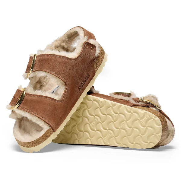Milano Big Buckle Shearling Naturleder Geölt-Birkenstock New
