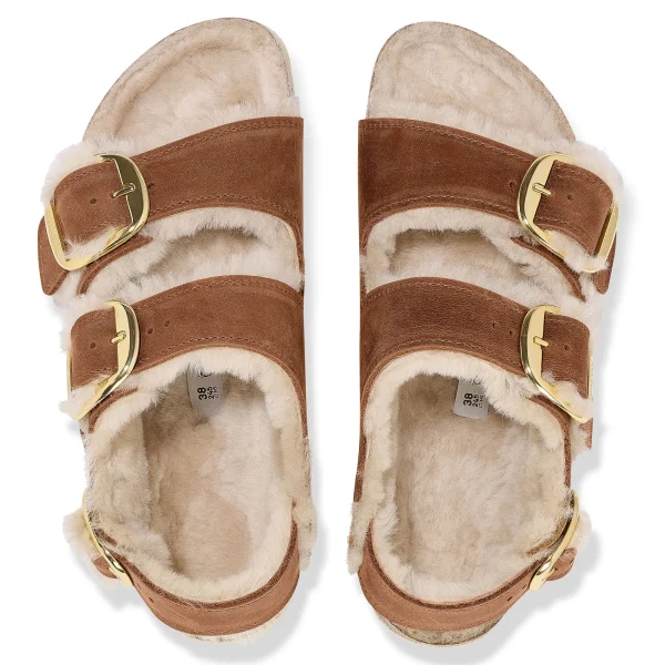 Milano Big Buckle Shearling Naturleder Geölt-Birkenstock New