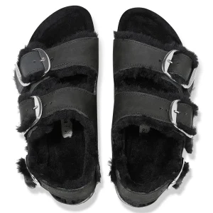 Milano Big Buckle Shearling Naturleder Geölt-Birkenstock Best Sale