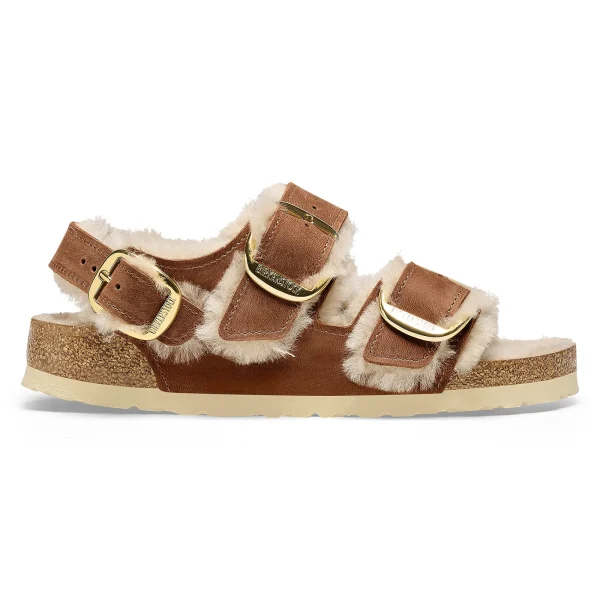 Milano Big Buckle Shearling Naturleder Geölt-Birkenstock New