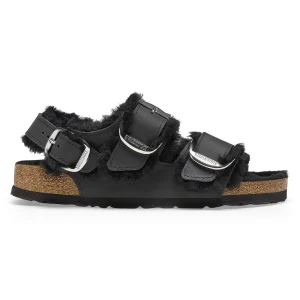 Milano Big Buckle Shearling Naturleder Geölt-Birkenstock Best Sale
