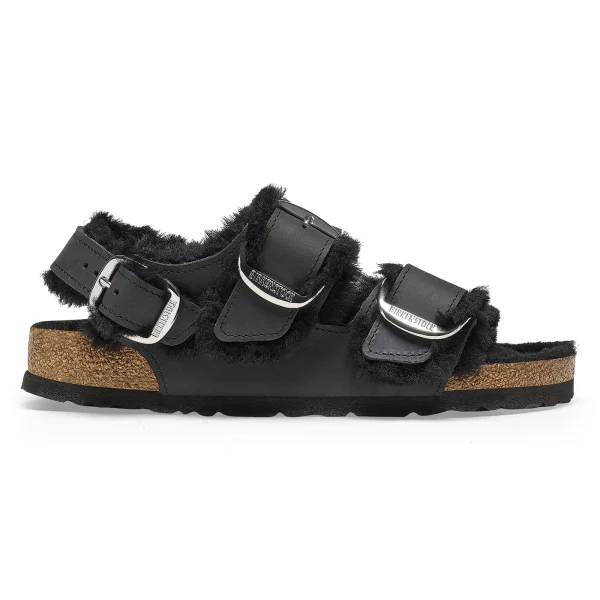 Milano Big Buckle Shearling Naturleder Geölt-Birkenstock Best Sale