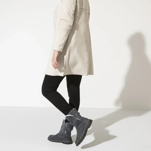 Uppsala Lammfell Veloursleder-Birkenstock Discount