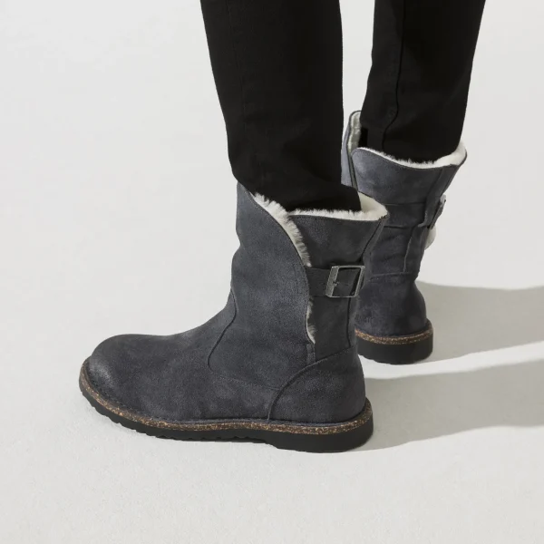 Uppsala Lammfell Veloursleder-Birkenstock Discount
