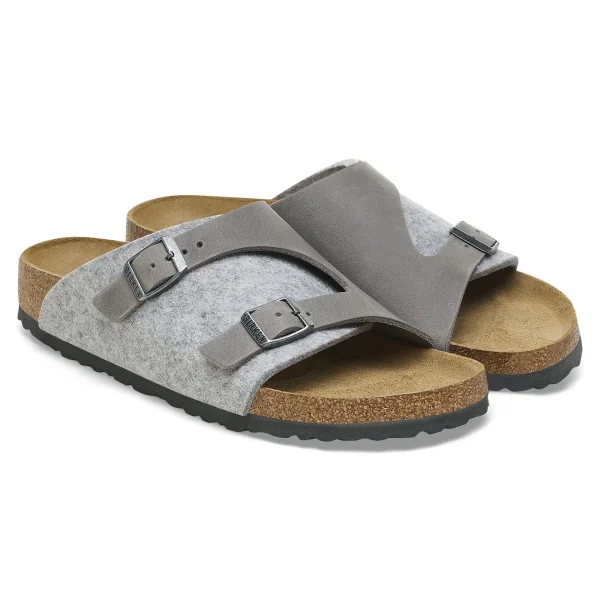 Zürich Naturleder/Textil/Filz-Birkenstock Flash Sale