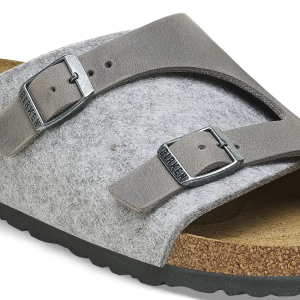 Zürich Naturleder/Textil/Filz-Birkenstock Flash Sale